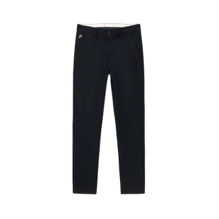 【长绒棉】斯密特保罗黑色休闲裤2024秋季新款商务易打理长裤