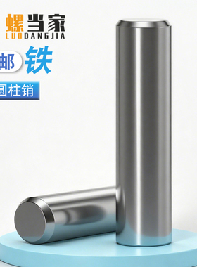 A3碳钢圆柱销定位销固定销钉实心销子Φ2M3M4φ5M6M8-M20mm GB119