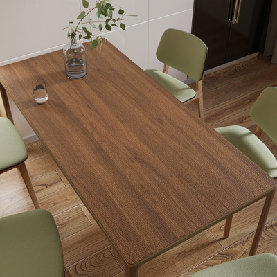 仿木纹皮革防水防油防烫餐桌垫