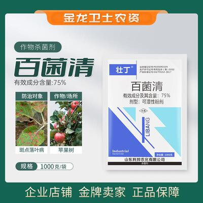 壮丁75%百菌清斑点落叶病杀菌剂