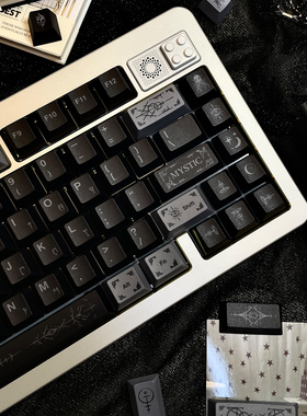 FKKeys神秘学主题键帽小全套PBT原厂五面热升华客制化键盘帽