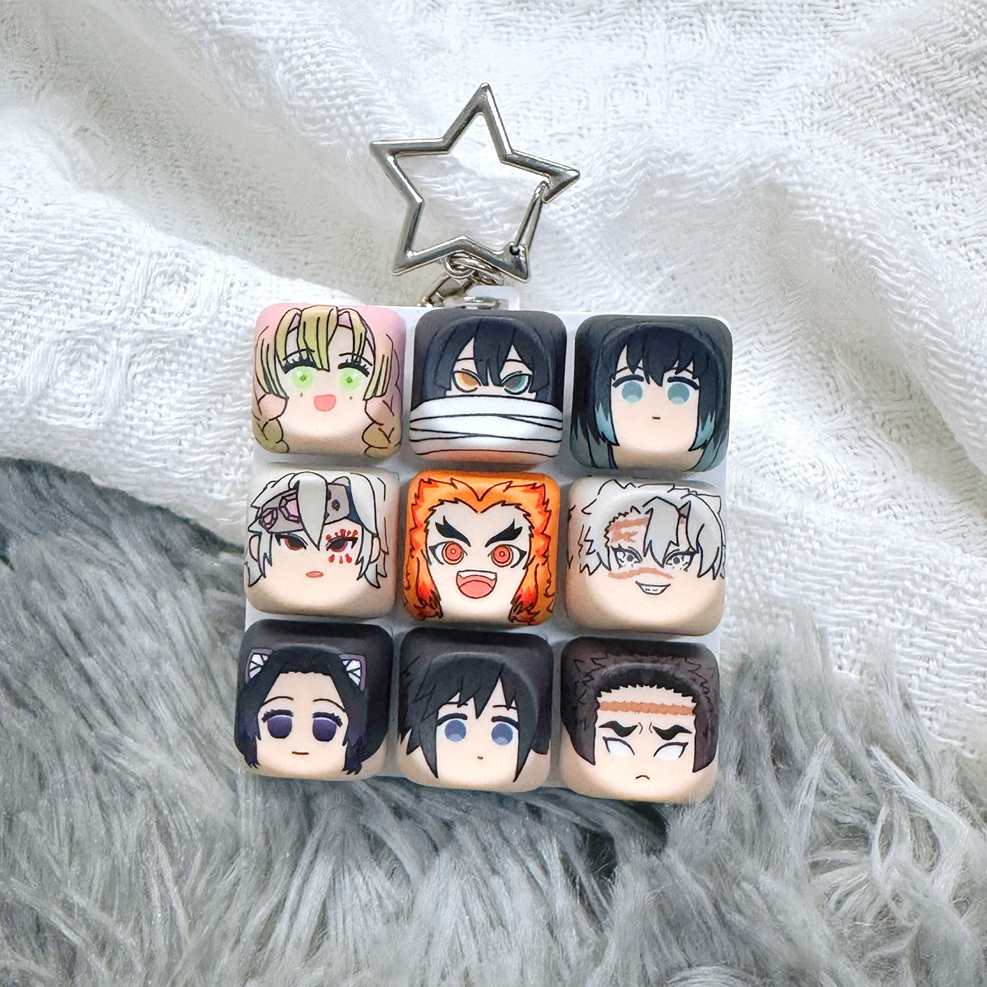 鬼灭之刃解压玩具小挂件钥匙扣