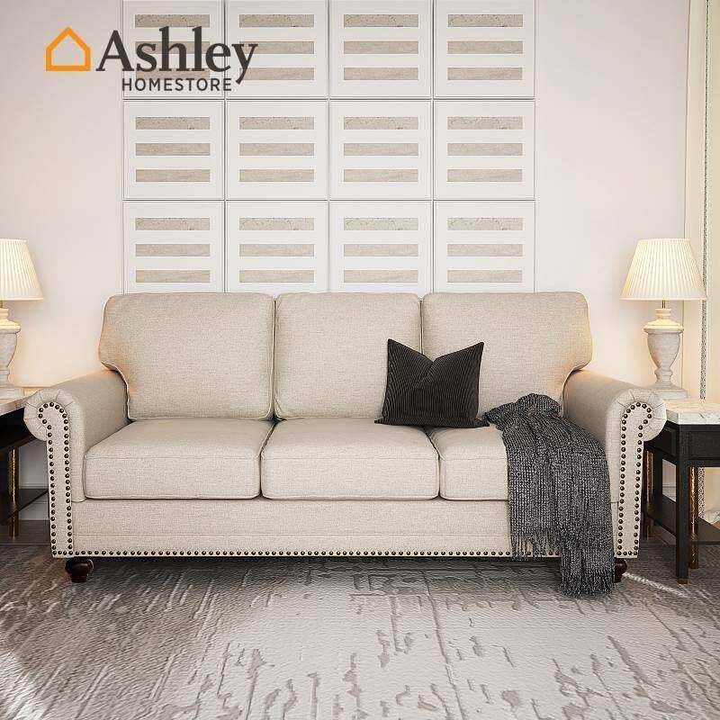 Ashley爱室丽美式布艺沙发轻奢复古田园风现代简约小户型组合