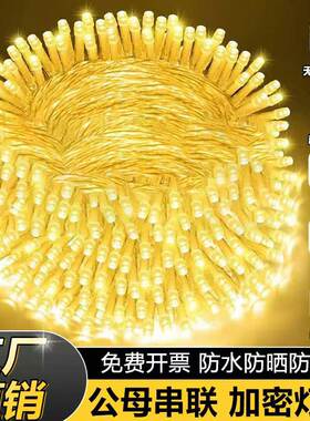 led彩灯闪灯串灯满天星户外灯串装饰氛围灯带树灯景观灯25年新款