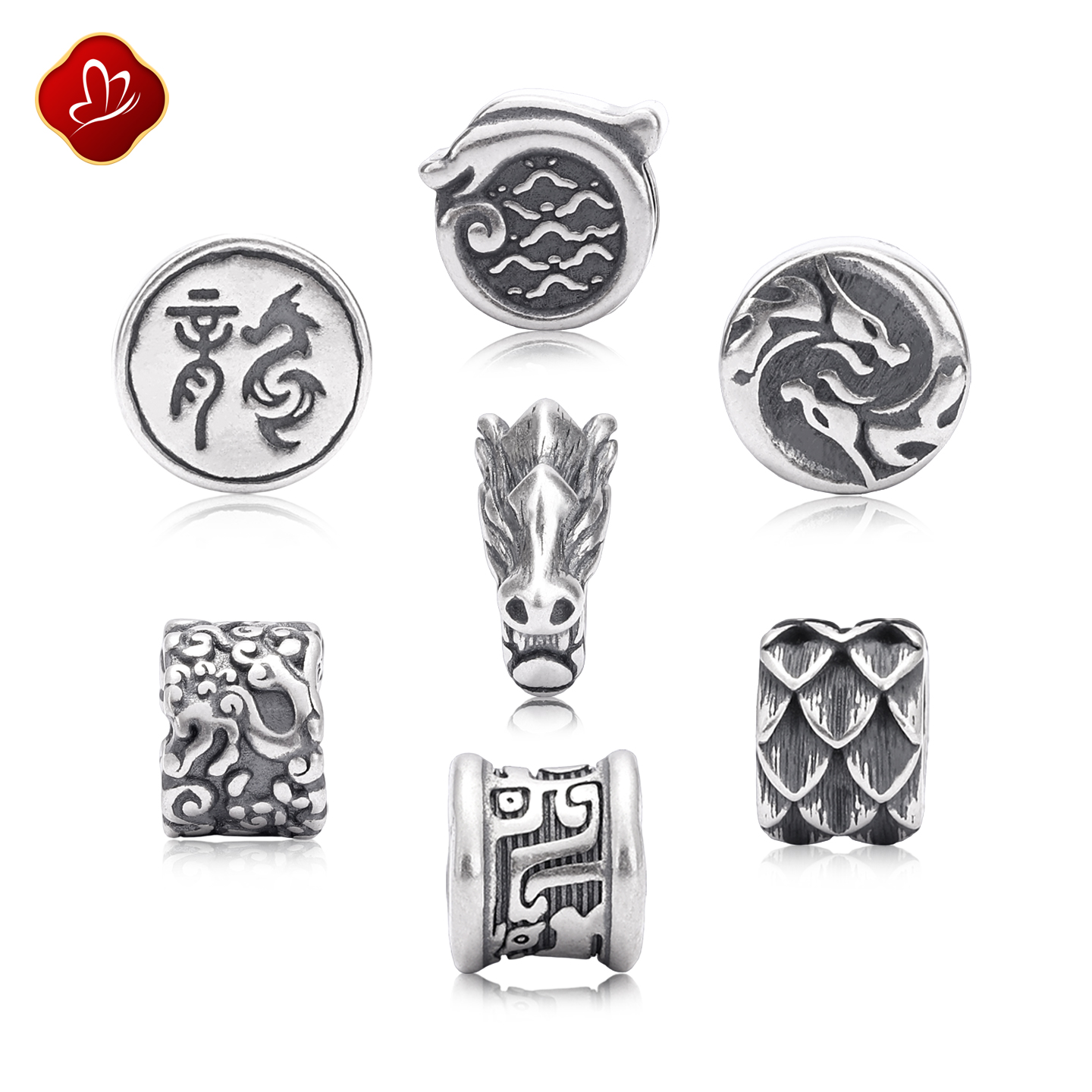 【纯银转运珠】龙纹系列XL串珠