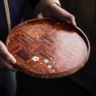 日本进口桦细工茶盘2026年新款新房子乔迁礼物搬新家礼物乔迁礼品