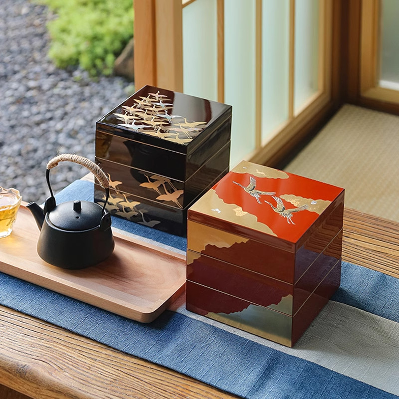 日本进口山中漆器首饰盒高档精致