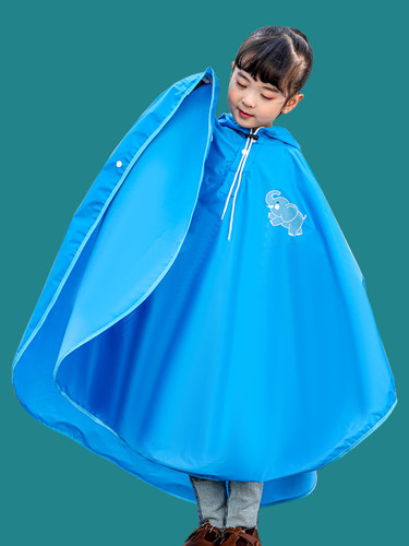 金顿狼儿童雨披斗篷状可背包方便