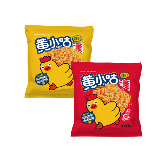 [十足]黄小咕干脆面火鸡辣味/鸡汤原味33g