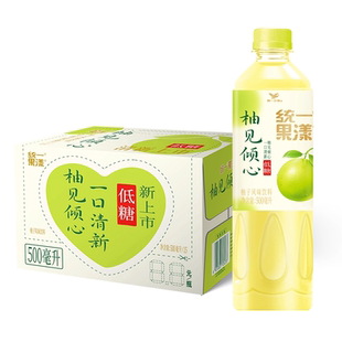 统一 果漾柚见倾心柚子风味饮料低卡0脂低糖低钠果汁风味饮品