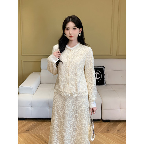 SHAOER【bc恋人】秋冬轻奢高级感名媛小香风开衫半裙S725A16966