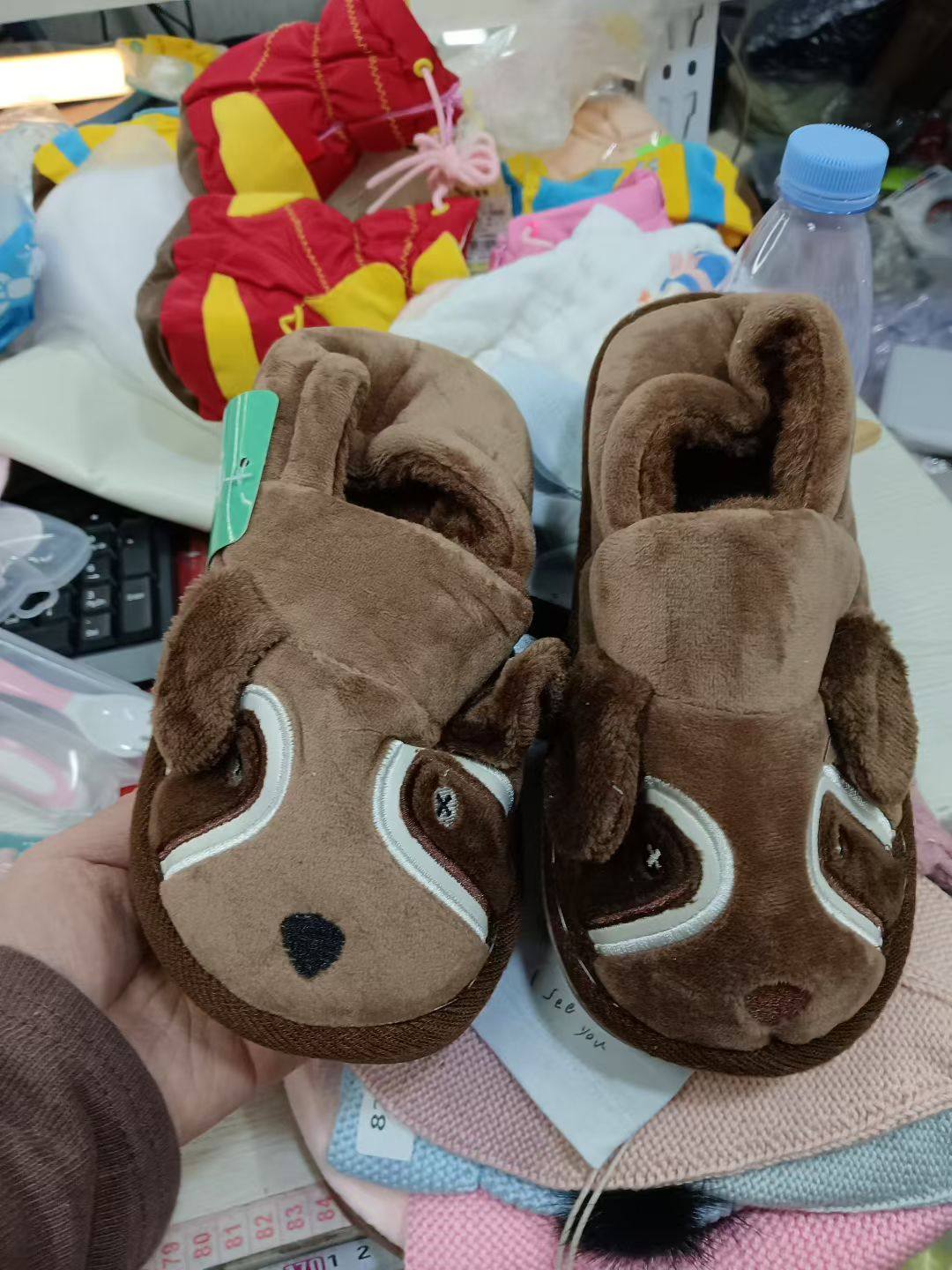 儿童棉拖鞋秋冬季宝宝室内防滑卡通可爱家居男童女童小孩包头