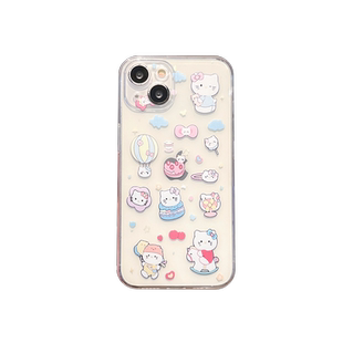 可爱HelloKitty少女新款卡通适用iPhone15Pro手机壳苹果14Plus软壳13硅胶12mini透明11防摔Xsmax全包7/8保护6