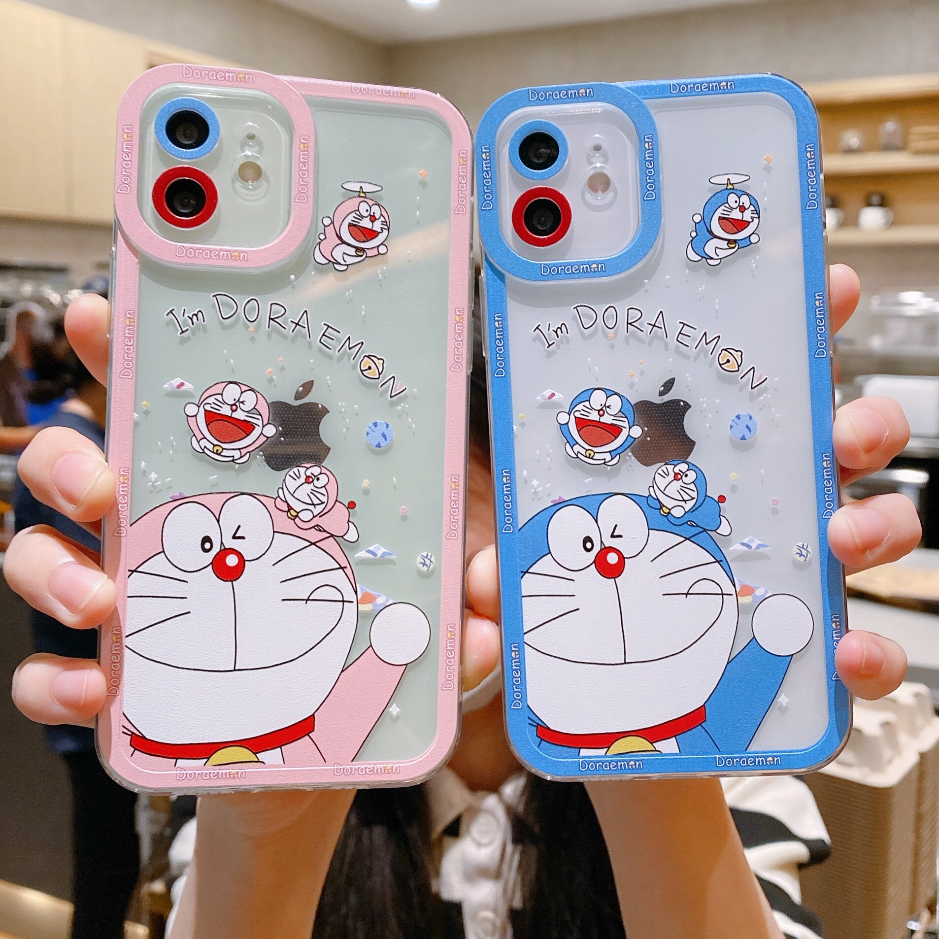 卡通哆啦A梦适用苹果12promax手机壳iPhone15透明天使眼xsmax硅胶可爱女8plus防摔6s/se3新款13pro网红7plus9