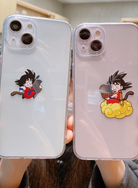 卡通七龙珠孙悟空适用苹果12promax手机壳可爱6s防摔壳7plus外壳男个性创意xsmax/16透明se3硅胶13mini/158xs