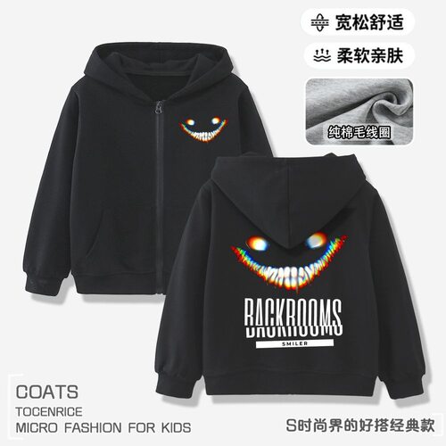 后室backrooms周边拉链连帽卫衣