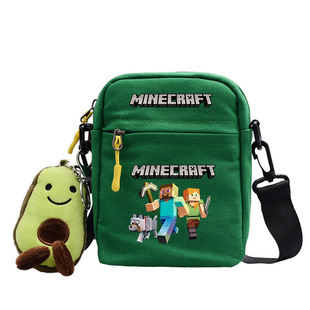 我的世界中小学生儿童苦力怕背包Minecraft周边小方包便携书包酷