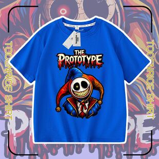 游戏poppy playtime prototype 男女童夏装短袖t恤衣服儿童上衣服
