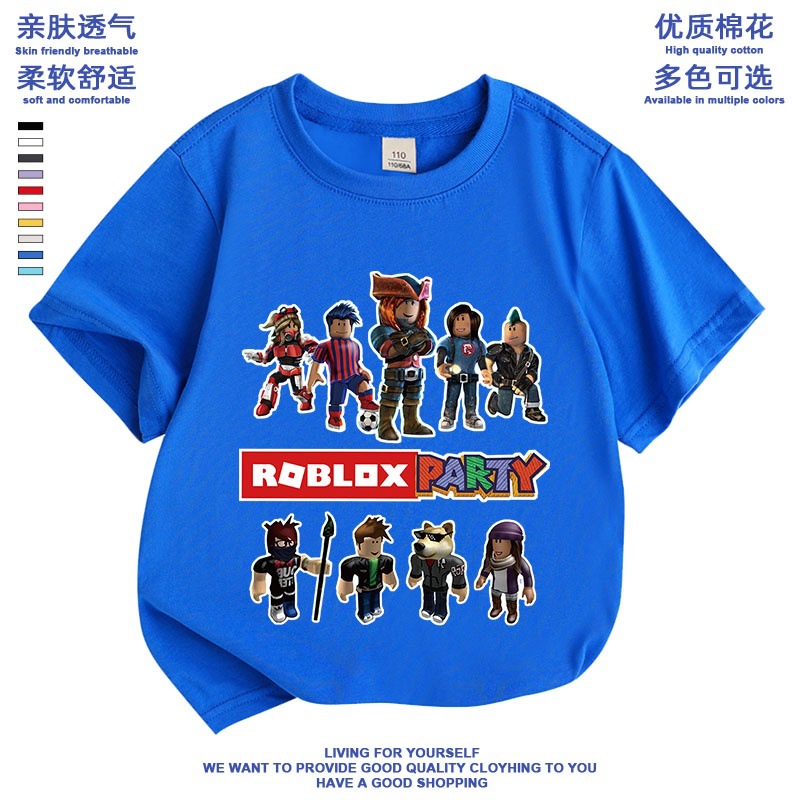 Roblox儿童短袖t恤衫夏季童装小