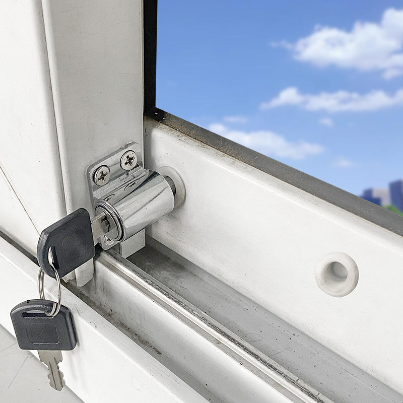 锁扣安全平移推拉防盗限位器铝合金伸缩窗户锁扣限位推拉移门锁扣