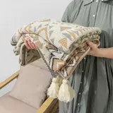 Скандинавская трикотажная накидка для гостиной для сна, диван, одеяло, полотенце, стиль бохо