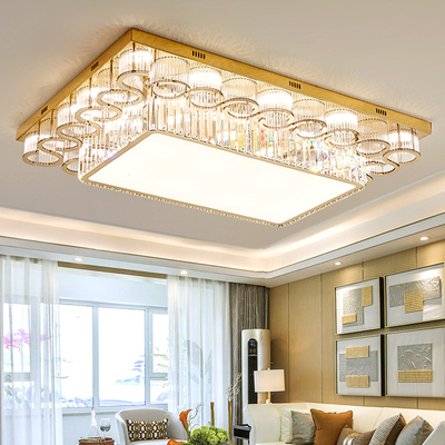 水晶客厅吸顶灯新款主卧室灯书房