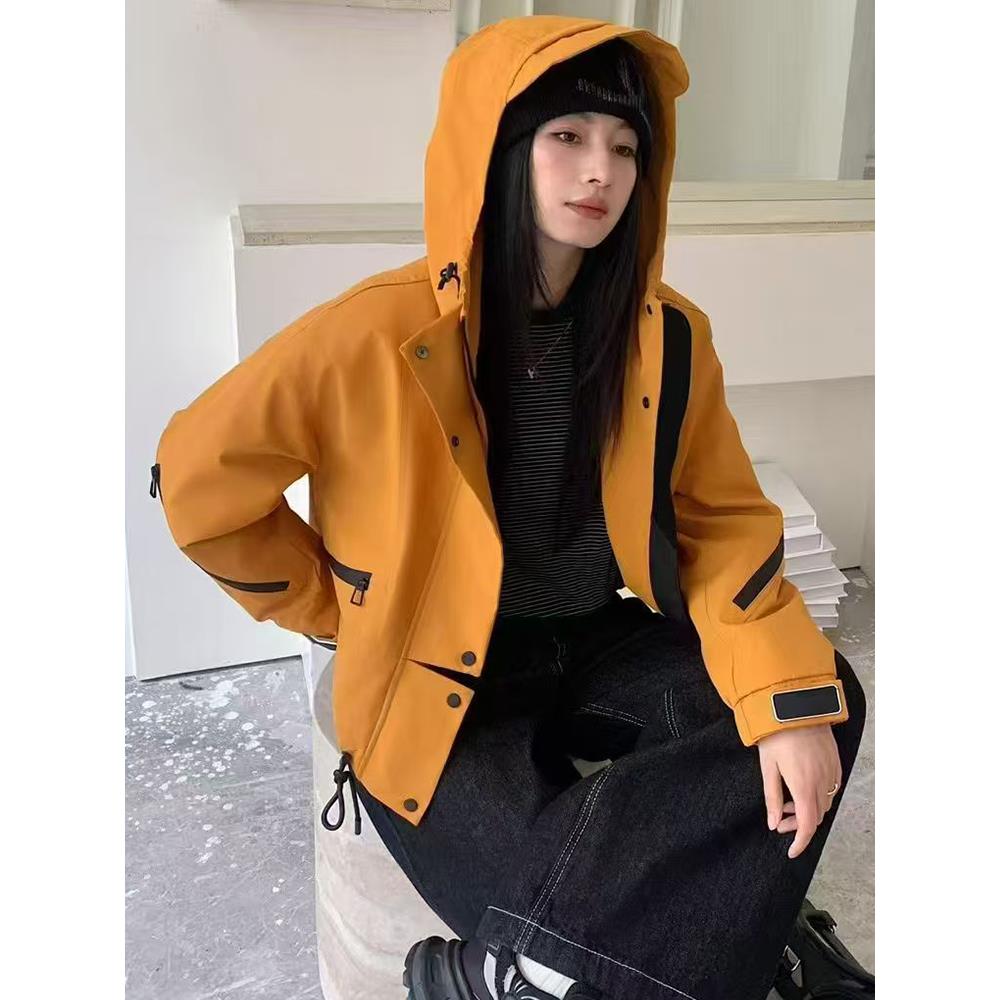 ROUMIKL加休闲派克服女2025年冬季新款韩版宽松百搭显瘦夹克上衣