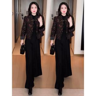 ROUMIKL新中式国风加短外套女2025新款秋冬高级感气质小个子短款