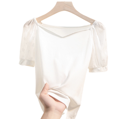 浪莎正品纯棉短袖T恤女洋气