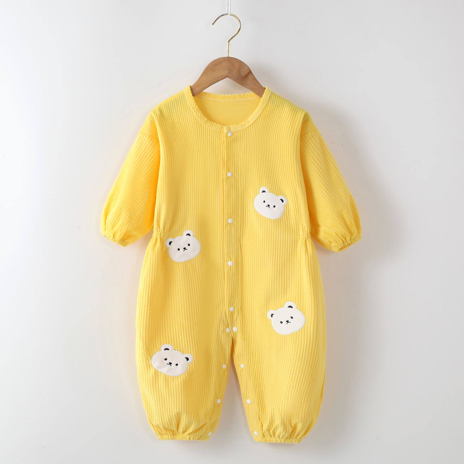 宝宝连体罩衣爬爬服一体