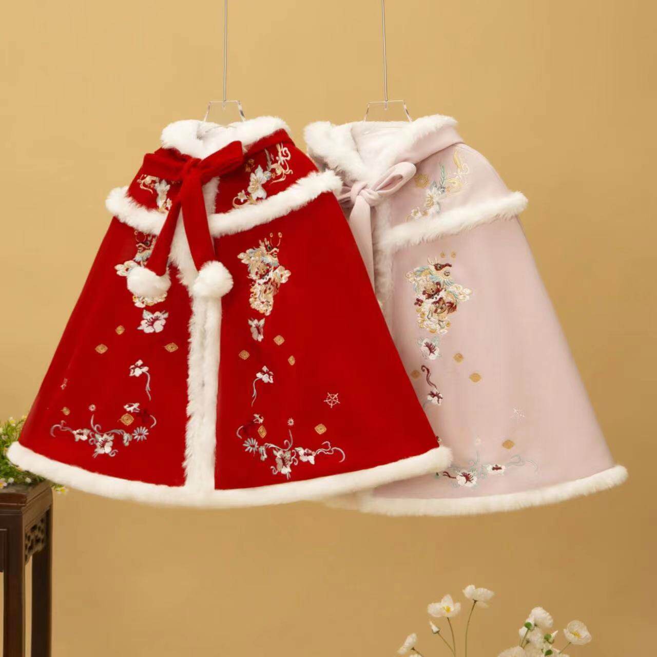 女童汉服披风秋冬儿童古