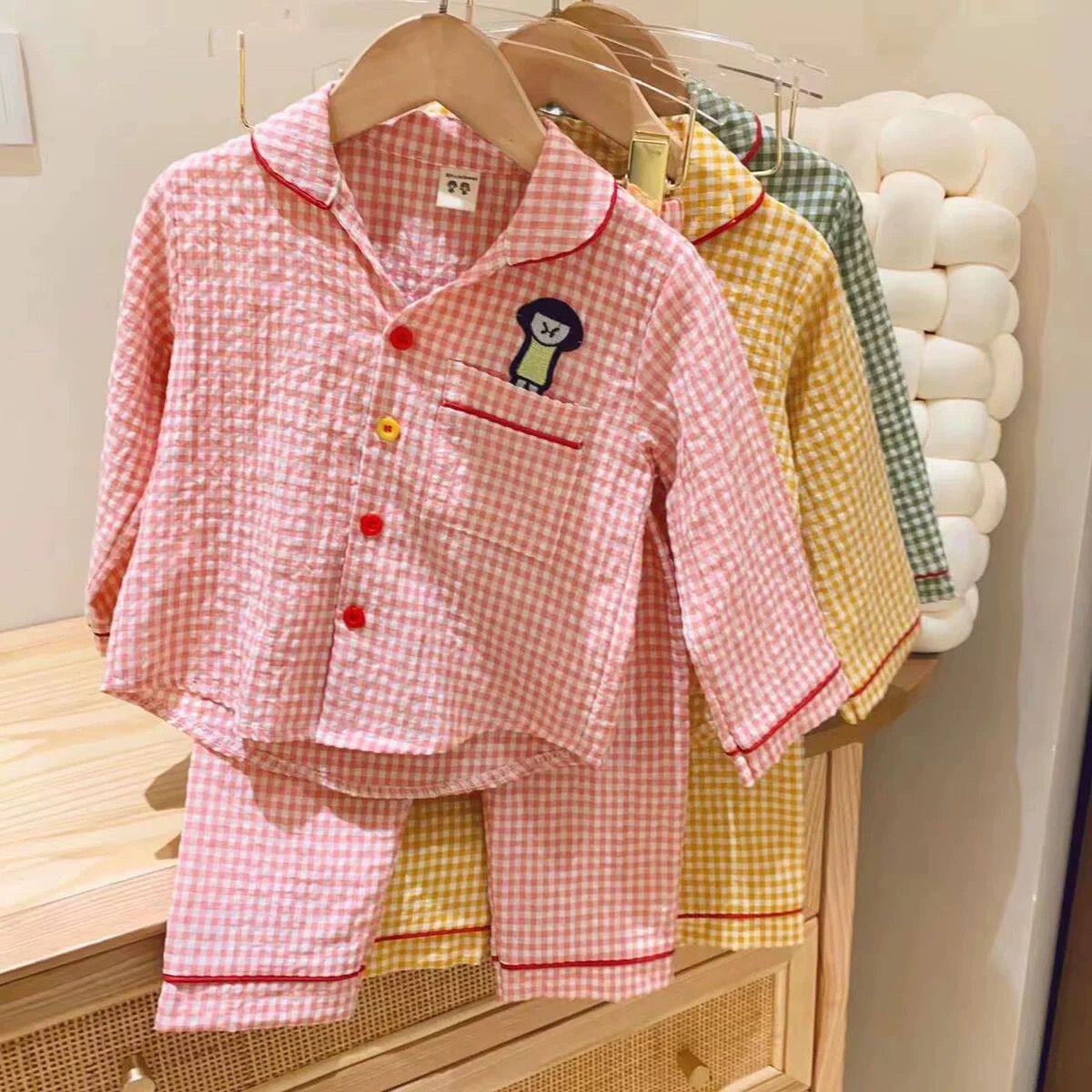 宝宝纱棉家居服2025新款