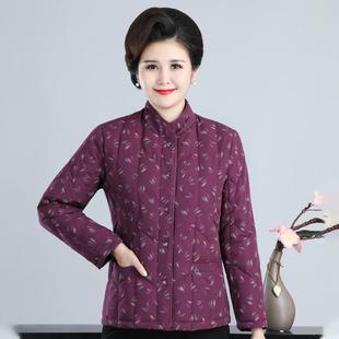 冬季 棉外套中老年立领棉袄女丝绵宽松内胆 加肥加大码 妈妈棉衣短款