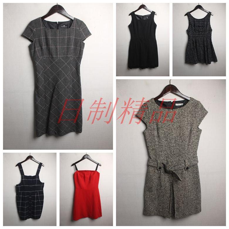 vintage日系古着复古古孤品森系百搭羊毛吊带秋冬连衣裙#K4