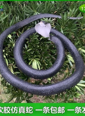 蛇加粗软胶蟒蛇眼镜王蛇吓人玩具蛇假蛇仿真动物玩偶仿真动物玩具