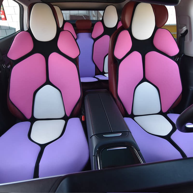 【7】个性配色汽车坐垫四季通用座垫一体运动座椅垫改装内饰用品