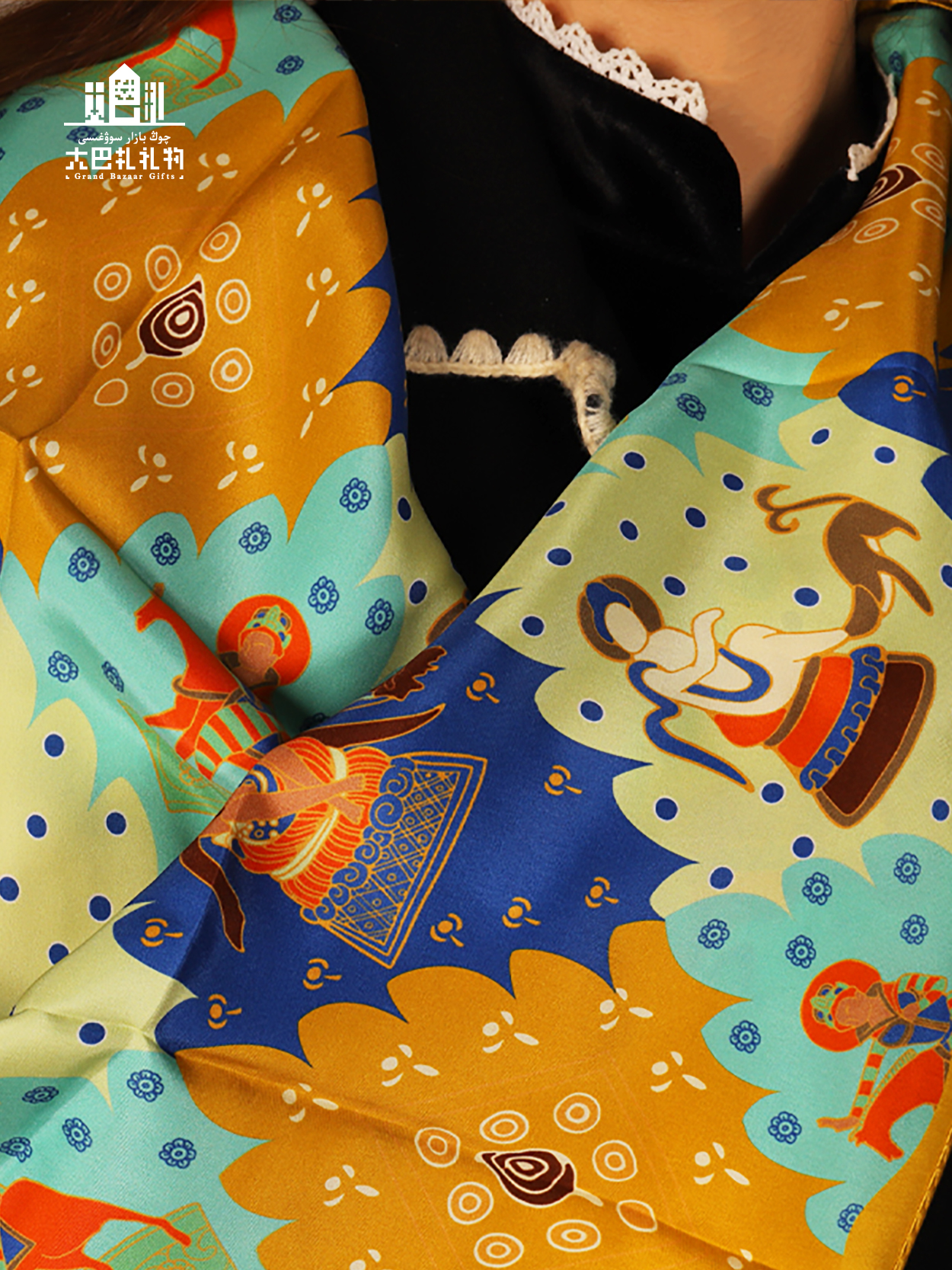 新疆薄款丝巾民族风夏季