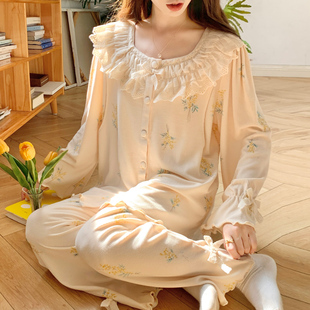 秋冬母婴月子服产后哺乳孕妇睡衣纯棉吸汗产妇a类家居服套装孕期