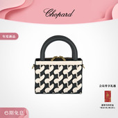 Chopard萧邦黑白双色粒面内胆托特包女新年礼物送女友