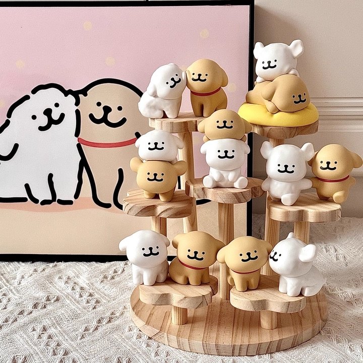 木质阶梯置物架手办盲盒饰品点心多肉摆摊作品陈列桌面展示收纳架,住宅家具,儿童储物架/收纳架,淘宝优惠券,粉丝福利购,淘宝优惠卷