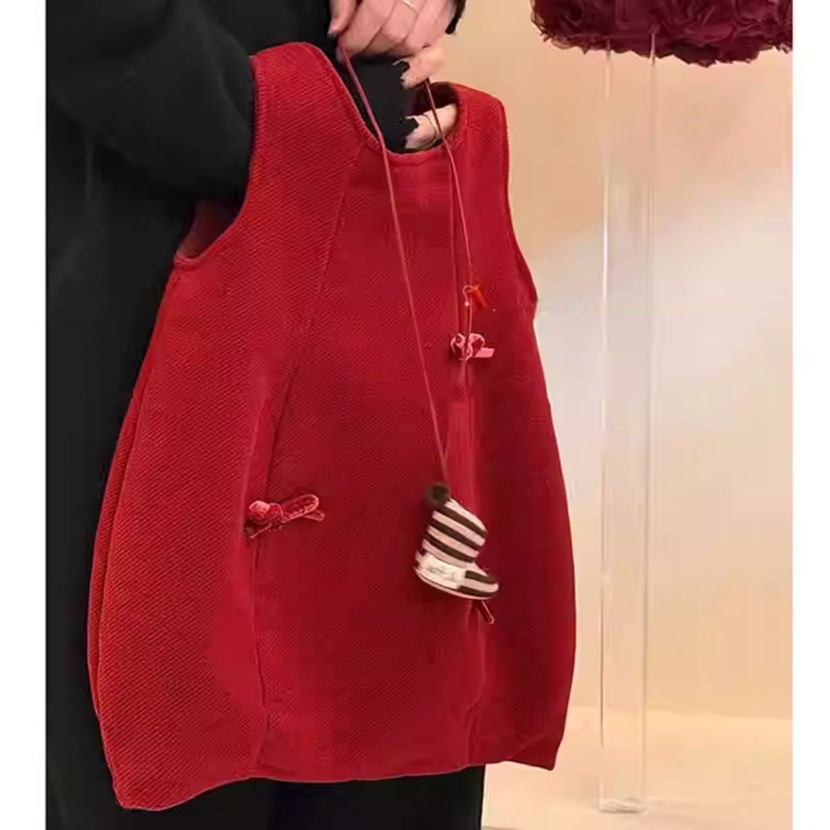 女童毛呢连衣裙2026秋冬新款喜庆儿童红色背心裙新年战袍过年服装,童装/婴儿装/亲子装,半身裙,淘宝优惠券,粉丝福利购,淘宝优惠卷