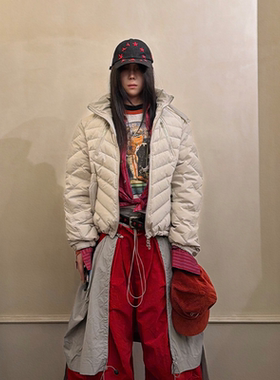 RELABEL 互动(黑骨)V型分割骨骼肌肉90国标内外穿排骨羽绒服