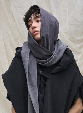 RELABEL 空间关系（裹藏）可拆卸随意搭配装饰围巾兜帽