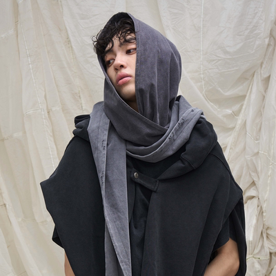 可拆卸随意搭配装饰围巾兜帽