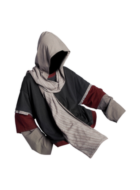 【明星同款】RELABEL 空间关系（三层叠）条纹拼接假三件长袖T恤