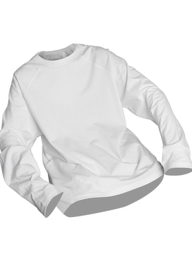 RELABEL 亲肤高密精梳新疆纯棉双缝走线插肩打底衫长袖T恤