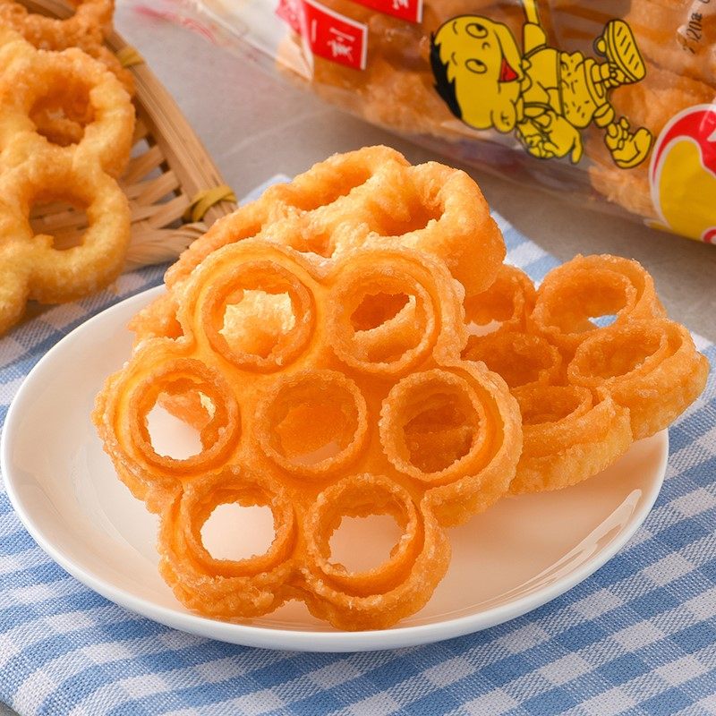 潮汕特产土碳梅花酥饼童年零食小吃炉窗土炭 儿时圆圈网红蜂窝煤