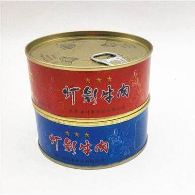 四川特产老川东灯影牛肉80g成都三星五香麻辣灯影牛肉片听装零食