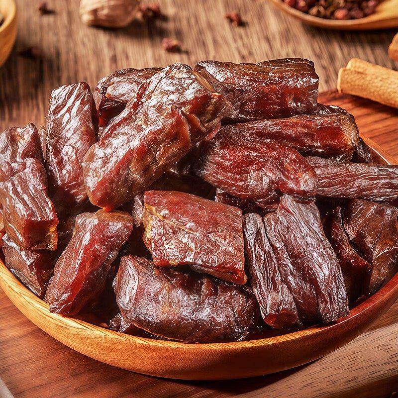 龙帮风干手撕牛肉条500g四川特产散称五香味香辣味牛肉干休闲零食