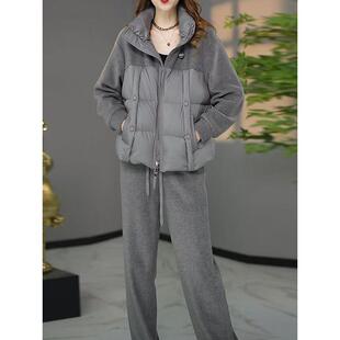 ROUMIKL轻奢时尚服加绒加厚套装女秋冬季大码妈妈减龄洋气质穿搭